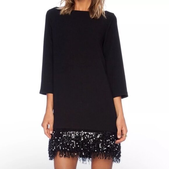 kate spade Black Mini Dress with Sequin Hem - Picture 1 of 6